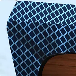 Stylista Blue Waterproof 2-Seater Rectangular Table Cover image 3