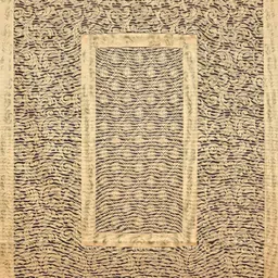 BIGGER FISH Gold-Toned Cotton 6-Seater Table Cover image 3