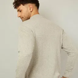 KVETOO Turtle Neck Striped Pullover image 5