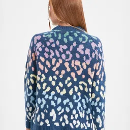 Trendyol Animal Self Design Acrylic Pullover image 2