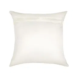 CAZIMO Beige & Brown Abstract Jacquard Woven Square Cushion Cover image 3