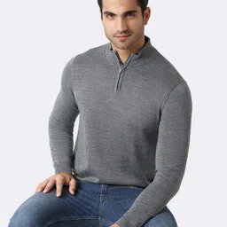 van heusen innerwear Van Heusen Athleisure High Neck Half Zip Pullover Sweater image 5