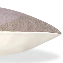 CAZIMO Beige & Black Abstract Jacquard Woven Square Cushion Cover image 3