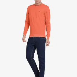 t-base Round Neck Long Sleeves Cotton Pullover image 4