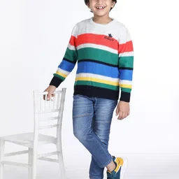 Wingsfield Boys Striped Pullover Sweater image 3