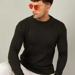 KVETOO Turtle Neck Striped Pullover image 5