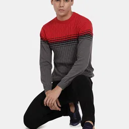 t-base Men Colourblocked Pullover image 2