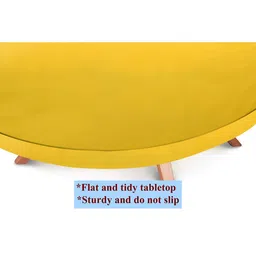 Stylista Yellow Waterproof Elastic Round 4 Seater Table Cover image 4