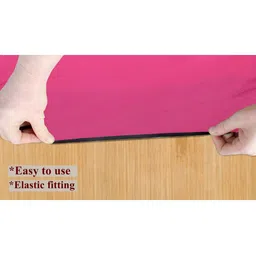 Stylista Pink Waterproof 2-Seater Rectangular Table Cover image 2