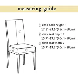 HOUSE OF QUIRK Set Of 6 Removable Chair Covers image 2