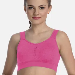 FIMS Pack Of 2 Seamless Non-Wired Non-Padded High-Support Dry-Fit Work-Out Bra image 2