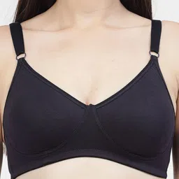 DressBerry Navy Blue Full Coverage Non-Padded T-Shirt Bra With Side Shaper image 4