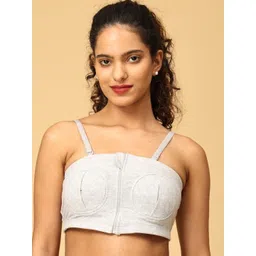 The Mom Store Pack of 2 Full Coverage Non Padded Cotton Maternity Bra-All Day Comfort image 2