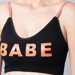 UNDER 1000 Pack Of 2 Printed Dry Fit Pure Cotton Camisole Bra With All Day Comfort image 2