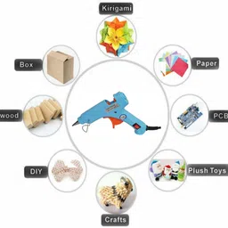 craftygun SKY BLUE MINI 20 WATT - 25 STICKS OF 7MM SIZE Standard Temperature Corded Glue Gun image 3