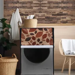 DREAM CARE Brown Printed Waterproof & Dustproof Front Load Washing Machine Cover-picture-30