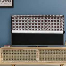 DREAM CARE Brown & White Transparent & Printed Waterproof  LED TV Protector  - 43 Inch-picture-22