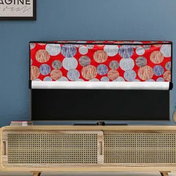 DREAM CARE Red Printed PVC Waterproof Flap 55 Inch LED TV Cover 55 Inch-picture-14