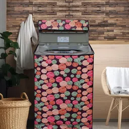 DREAM CARE Pink & Green Printed Waterproof & Dustproof Washing Machine Cover Top Load-image-91