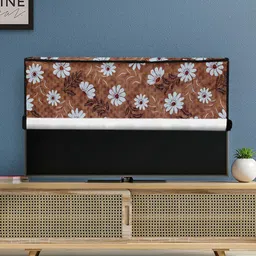 DREAM CARE Brown & White Transparent & Printed Waterproof  LED TV Protector  - 65 Inch-picture-26