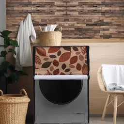DREAM CARE Brown & Beige Printed Waterproof and Dustproof Washing Machine Cover Front Load-image-44