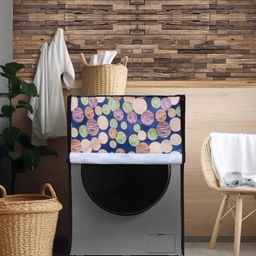 DREAM CARE Blue & Cream Printed Waterproof and Dustproof Washing Machine Cover Front Load-picture-18