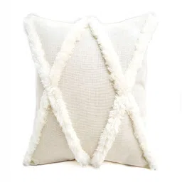 THROWPILLOW Off White Square Cushion Covers-picture-24
