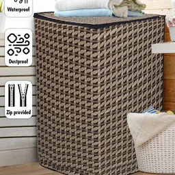 DREAM CARE Brown Printed Waterproof and Dustproof Washing Machine Cover Top Load image 3