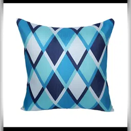 HOME9INE Blue 5 Pieces Geometric Printed Square Cushion Covers image 2