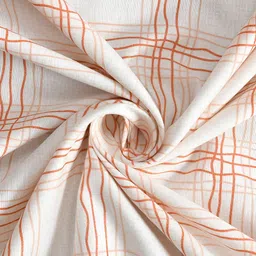 BREVARD Beige & Pink Geometric 210 TC Queen Bedsheet With 2 Pillow Covers image 3