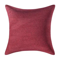 CASA-NEST Red 2 Pieces Jute Cotton Square Cushion Covers image 2