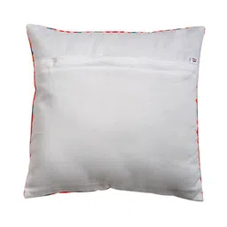 Alina decor Set Of 2 Red & Blue Geometric Square Cushion Covers image 4