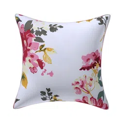 Texstylers Pink & White 2 Pcs Printed Cotton Square Cushion Covers image 3