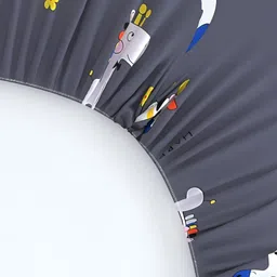 BREVARD Grey White Poly cotton  180 TC Single Bedsheet with 1 Pillow Covers image 5