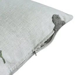 GM Grey Set of 2 Floral Square Cushion Covers image 4