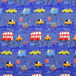 BREVARD Blue Printed 210 TC Fitted Single Bedsheet with 1 Pillow Cover image 4