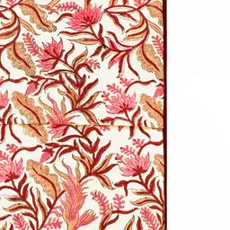 Baarno Pink & White Set of 2 Floral Square Cushion Covers image 4