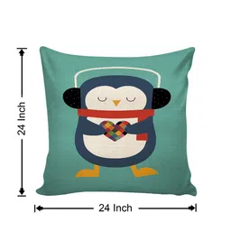 AEROHAVEN Green & Magenta 5 Pieces Quirky Square Cushion Covers image 5