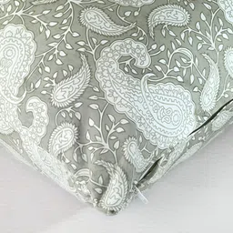 Texstylers Grey & White 2 Pieces Abstract Cotton Square Cushion Covers image 2