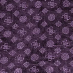 FABINALIV Purple Geometric 300 TC Woollen Embossed Single Bedsheet with Pillow Cover image 4