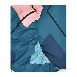 RRC Green & Yellow Geometric 144 TC King Bedsheet with 2 Pillow Covers image 4