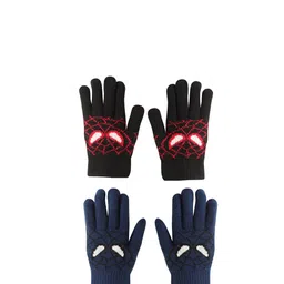 FabSeasons Kids Pack Of 2 Patterned Hand Gloves-image-78