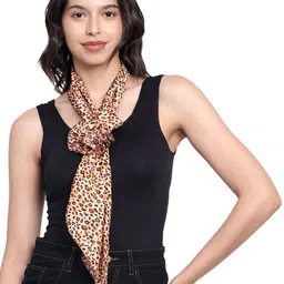 Mali Fionna Animal Printed Cotton Scarf-image-7