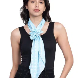 Mali Fionna Polka Dot Printed Cotton Scarf-image-38