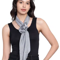 Mali Fionna Floral Printed Cotton Scarf-image-41