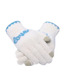 LOOM LEGACY Women Knitted Design Winter Acrylic Woollen Hand Gloves-picture-17