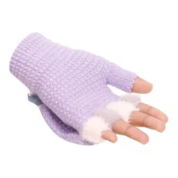 FabSeasons Kids Patterned Acrylic Wool Winter Gloves image 4