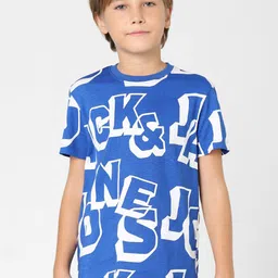 Jack & Jones Junior Boys Typography Printed Cotton T-shirt-picture-36