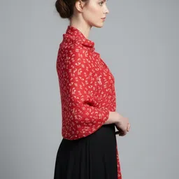 HANG N HOLD Polyester, Viscose Printed Women Shawl image 3