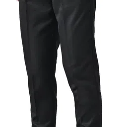 ardlor Men Regular Fit Black Cotton Blend Trousers image 3
